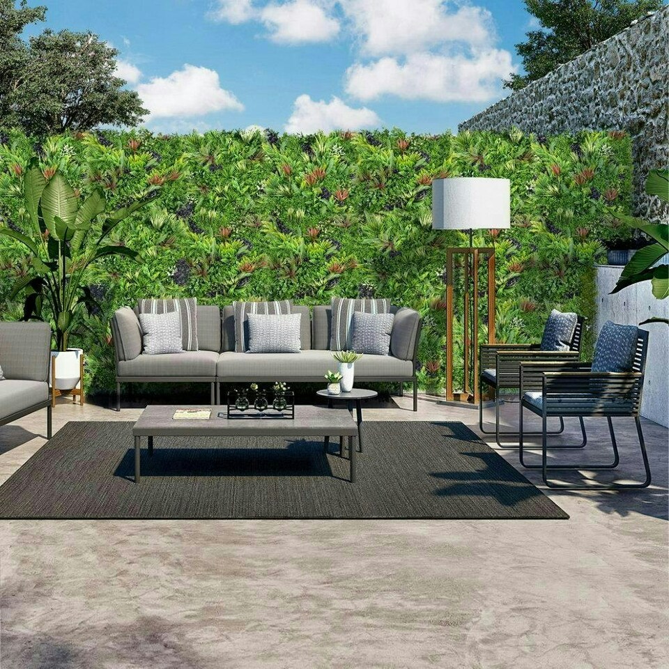 image 1 of True Products Combo Set of 3 Premium Artificial Living Wall Green Plant Panels 1m x 1m Charm A B C