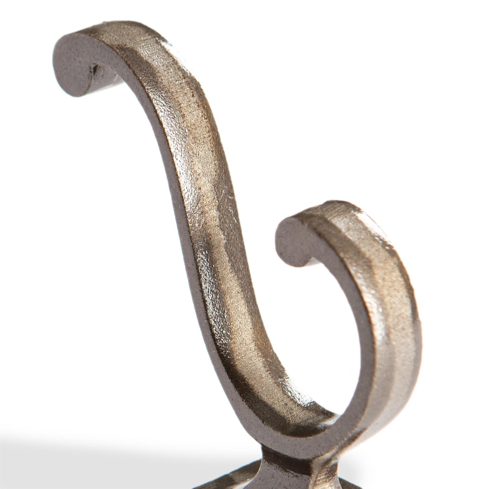 image 1 of Hammer & Tongs Square Back Hat & Coat Hook - W35mm x H80mm - Raw