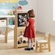 image 4 of COSTWAY Kids Art Table and Chair Set Multifunctional Kids Activity-Natural
