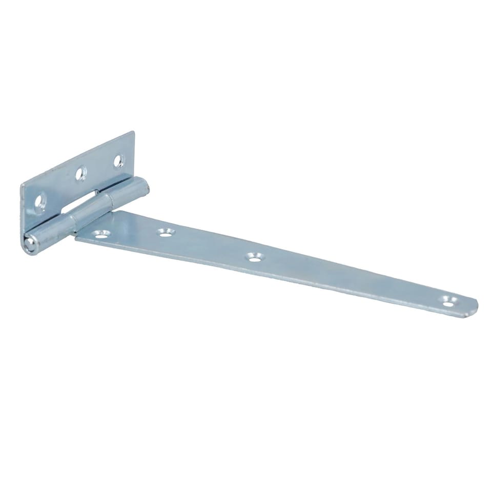 image 1 of 6in / 152mm Heavy Duty T Tee Hinges For Shed + Garden Gates Zinc Plated 2pc