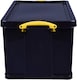 image 2 of Really Useful Box Plastic Storage 84 Litre Recycled Solid Black