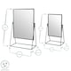 image 3 of Harbour Housewares 2pc Dressing Table Mirror Set - 2 Sizes - Black - Makeup Mirror Bathroom Mirror Vanity Mirror Tabletop Mirror | Black | Black | L - 50 x 32 x 16.5 CM | S - 39 x 22 x 15 CM | 2