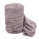 image 1 of Velosso Moda Ribbed Chevron Super Soft Blanket - 150cm x 200cm Purple | Mauve