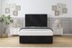 image 1 of Sloomy Harrington Black Naples Ottoman Bed With Mattress With 54" Floor Standing Headboard 4' Small Double