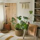 image 2 of Seagrass Lined Basket Natural Set of 2 N/A