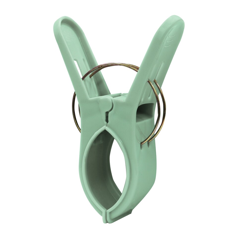 image 1 of JVL Pack of 4 Beach Towel Pegs, Green