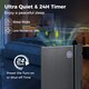 image 9 of COSTWAY 25L/D Dehumidifier with 4 Modes & 3-Color Indicator Black