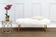 image 3 of Set of 2 Circle Design Champagne Tables,Modern Round Stackable Sofa Side Tables,Mirrored Top End Tables | Gold