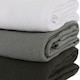 image 5 of Nicola Spring Deluxe 100% Cotton Kitchen Tea Towels Cleaning Drying Cloth - 60cm x 40cm - Charcoal - Pack of 4