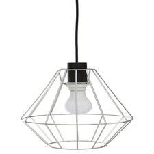 Interiors by Premier Wyra Chrome Cage Pendant Light