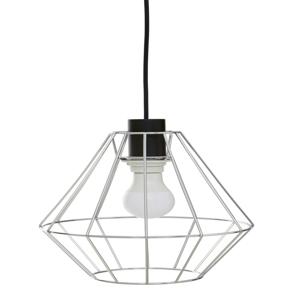 image 1 of Interiors by Premier Wyra Chrome Cage Pendant Light