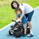 image 2 of HOMCOM No Power Quad Toddler Ride on Car Foot-to-Floor Sliding Black