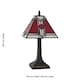 image 8 of Set of 2 Avon - Tiffany Coloured Glass 39cm Table Lamps