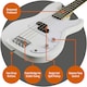 image 4 of 3rd Avenue Electric Bass Guitar Pack with Amp White