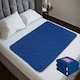 image 1 of Lynmark® Incontinence Bed Pads Non Slip - Washable, Absorbs 2L, 135 x 85cm Blue | 2 pack | Double