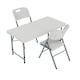 image 1 of Home Vida Folding Table, 4ft & Set of 2 Folding Chairs