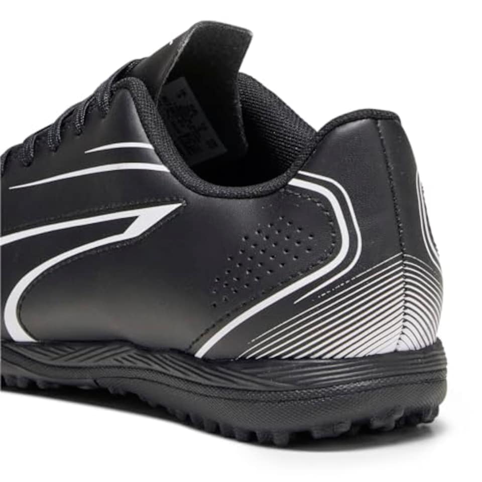 image 1 of Puma Unisex Youth Vitoria Tt Jr Soccer Shoes, Black- White, 11 UK