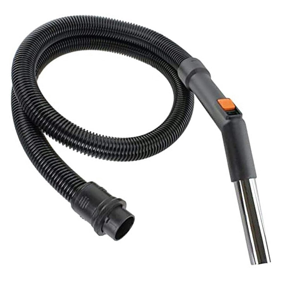 image 1 of SPARES2GO Stainless Steel Hose for Vax Pro V-100 Wash V-020 Pet 3-in-1 Multifunction Vacuum Cleaner (4 Lug Fitting) Black