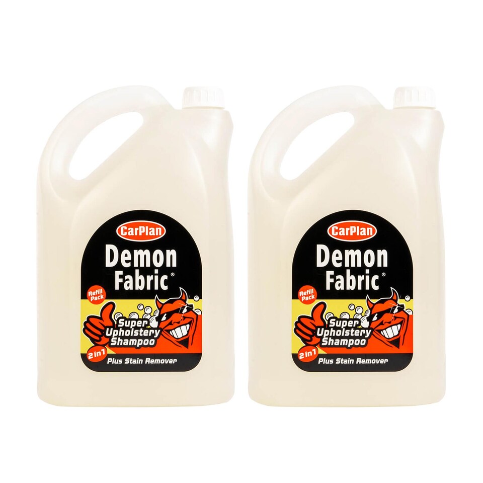 Fabric Upholstery CarPlan Demon Fast Acting Super Shampoo Cleaner 5 Litre 5L x2