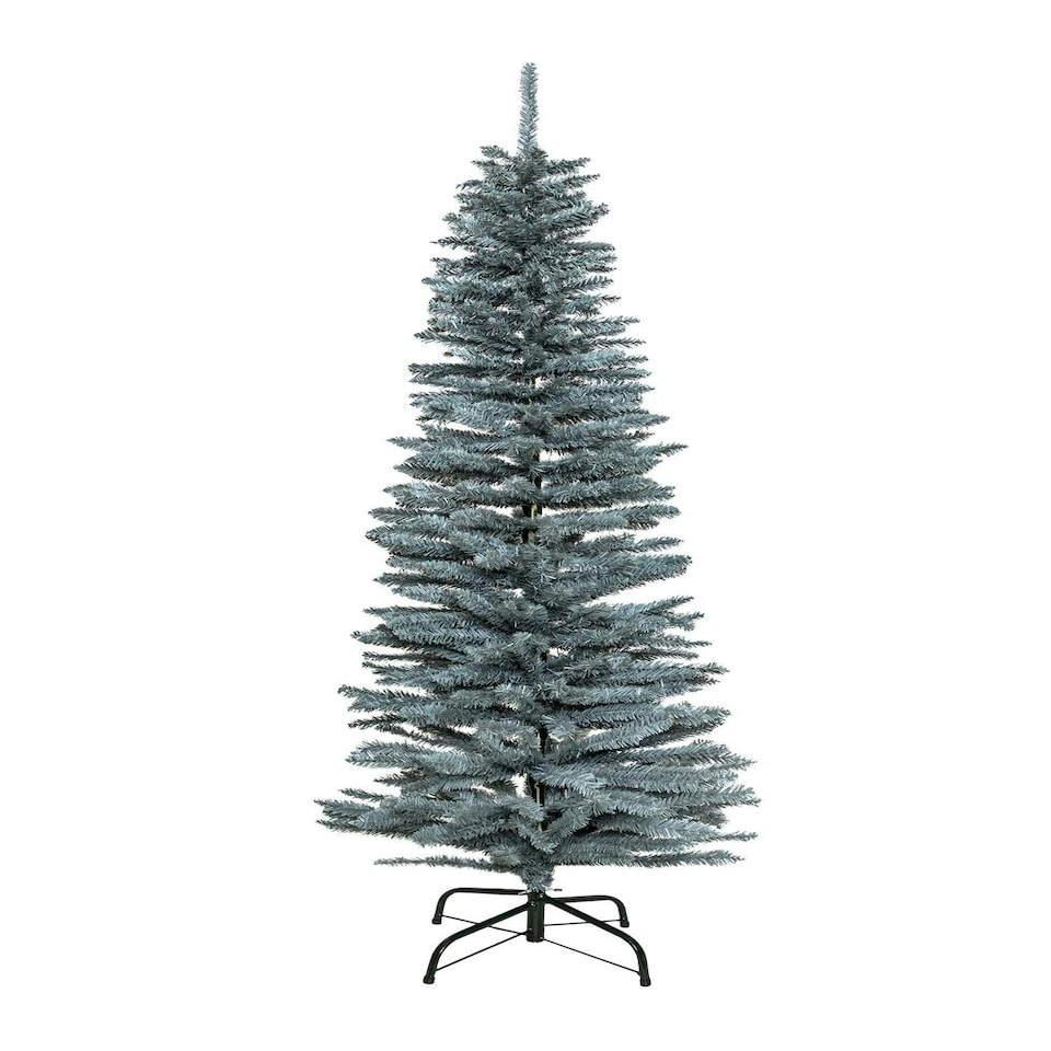 image 1 of 6ft Frosty Green Pencil Tree Green | 6ft
