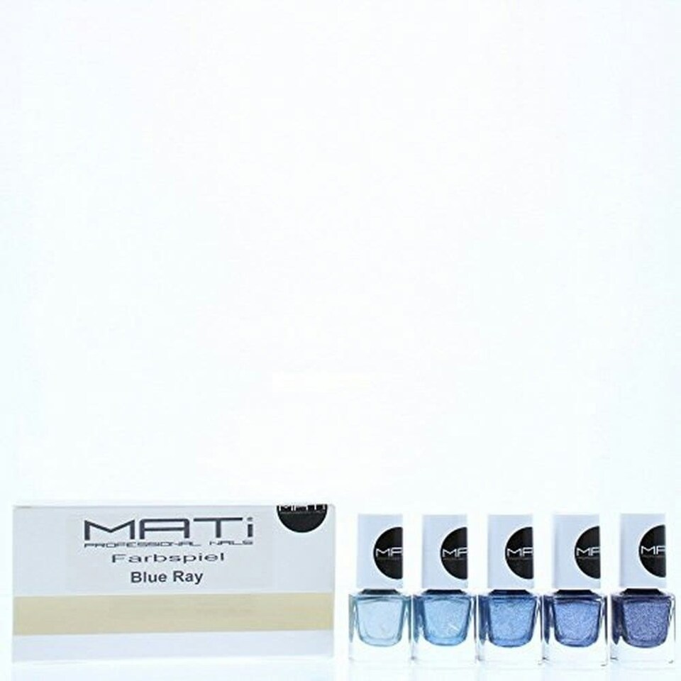 image 1 of MATi Professional Nails Gift Set Blue Ray 5 x 5ml Nail Polish | Multi