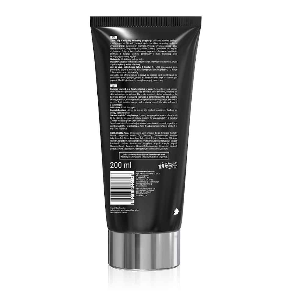image 1 of Apis Floral Explosion Smoothing Rice Body Scrub | 200ml