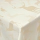 image 3 of Homescapes Gold Stag Christmas Table Cloth - 132 x 274 cm Gold