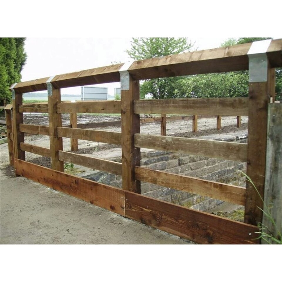 image 1 of PACK OF 20 (Total 20 Units) - 25mm x 100mm (4" x 1") Sawn Timber Brown Pressure Treated Carcassing Timber - 3.6m Length
