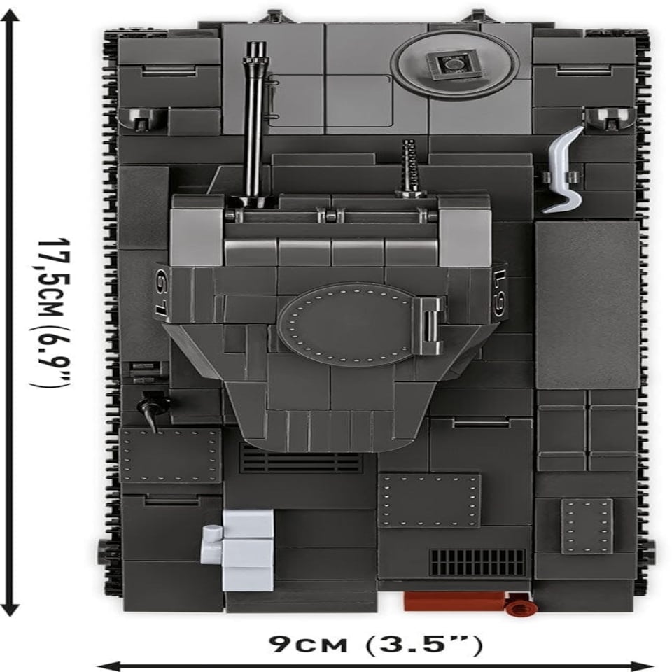 image 1 of Panzerkampfwagen II Ausf. F brick tank model - COBI 2597 - 812 bricks
