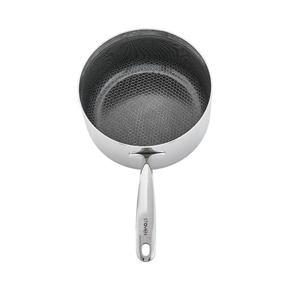 image 1 of Stoven Hextra 18cm Non-Stick Saucepan with Lid