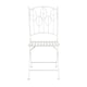 image 8 of Charles Bentley Rustic Metal Garden Bistro Set - Leaf Design | White | White
