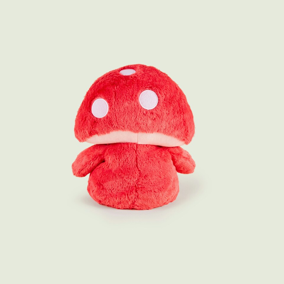 image 1 of Warmies Red Mushroom Plush Microwaveable Weighted Cuddly Toy