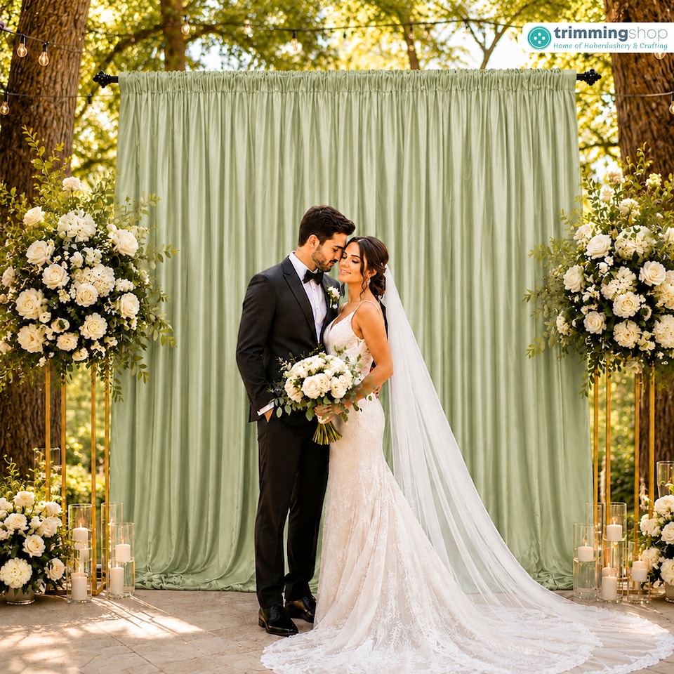 image 1 of 3x3m Spandex Backdrop Photography Background Drapes with Rod Pocket
