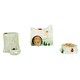image 1 of Scruffs Small Pet Woodland Ceramic Set - House, Water & Food Bowl