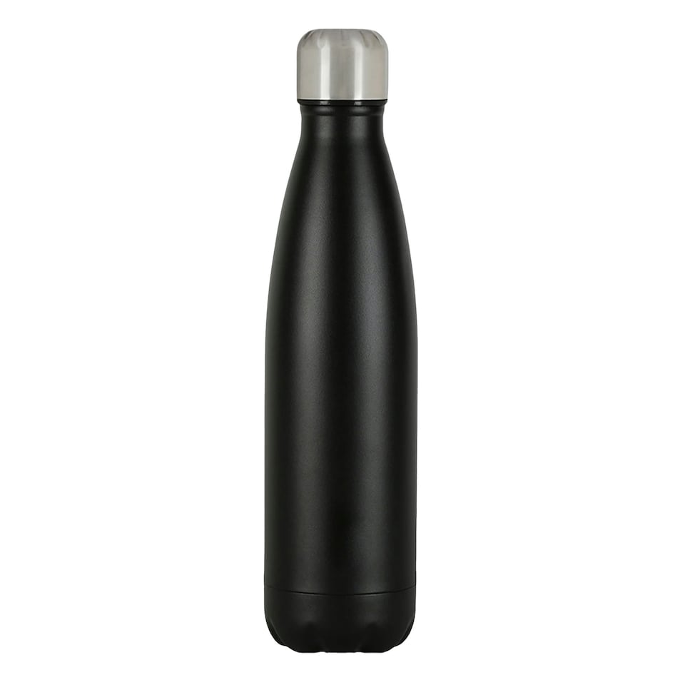 image 1 of Bullet Cove Stainless Steel 500ml Bottle - Solid Black - One Size