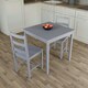image 5 of Vida Designs Yorkshire 2 Seater Dining Set 3 Piece Table & Chairs, Grey