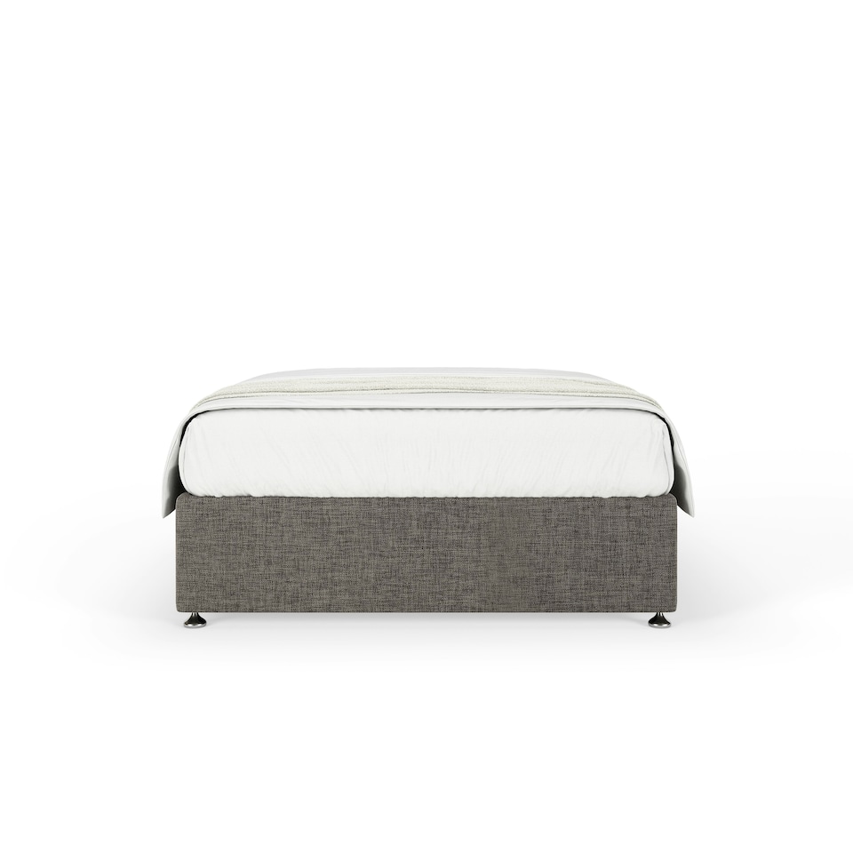 image 1 of Ortho Classic Orthopaedic Aubergine Chenille 4 Drawer Divan Set And Milan Headboard Small Double