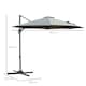 image 5 of Outsunny 3m Garden Banana Parasol Patio Cantilever Umbrella Dark Grey