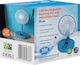 image 4 of Premier Compact USB Rechargeable Desktop Fan with Adj Head Blue