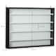 image 3 of HOMCOM 5-Tier Wall Display Shelf Unit Cabinet w/ Shelves Glass Doors
