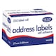 image 3 of Self Adhesive Address Labels 250 Roll