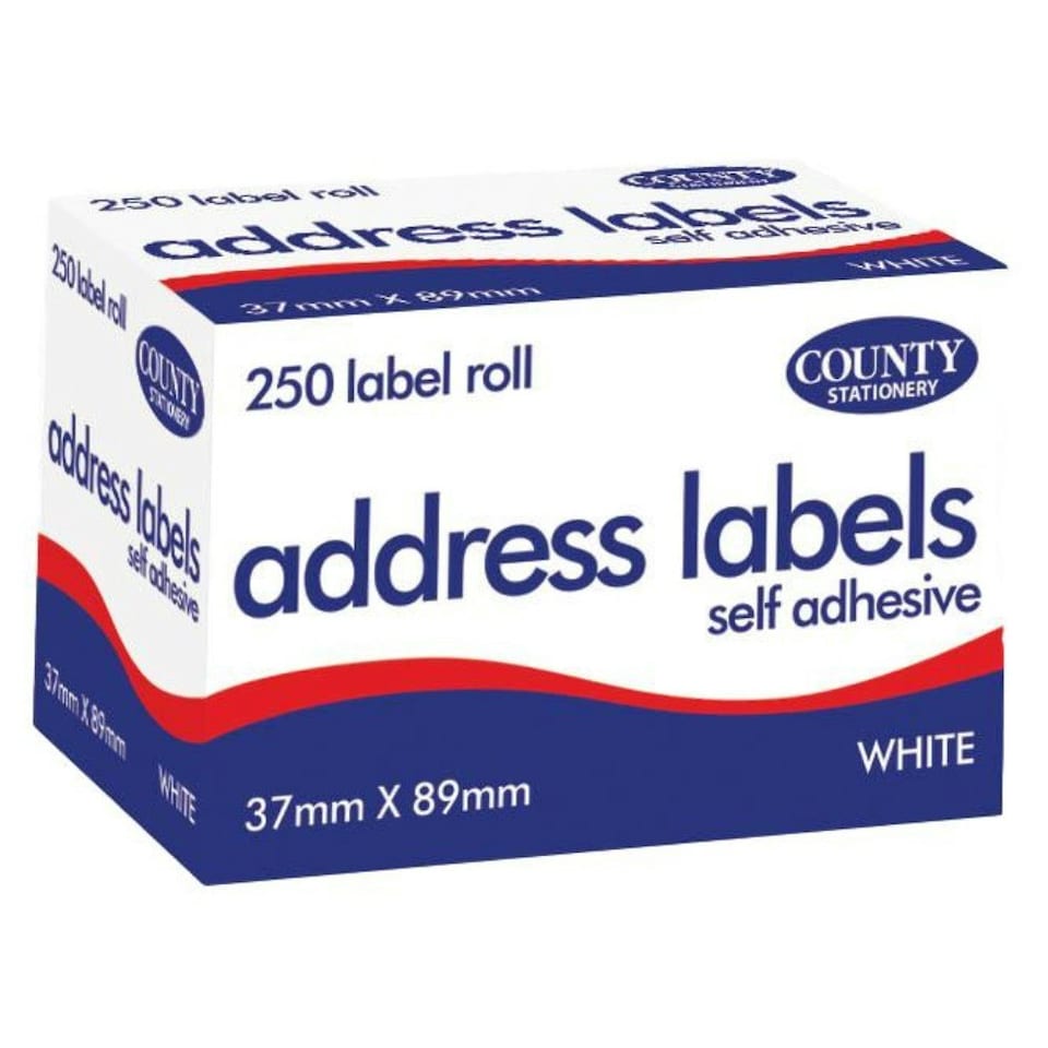 image 1 of Self Adhesive Address Labels 250 Roll