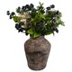 image 2 of 40cm x 32cm Aztec Large Composite Textured Vase Composite Plant Pot