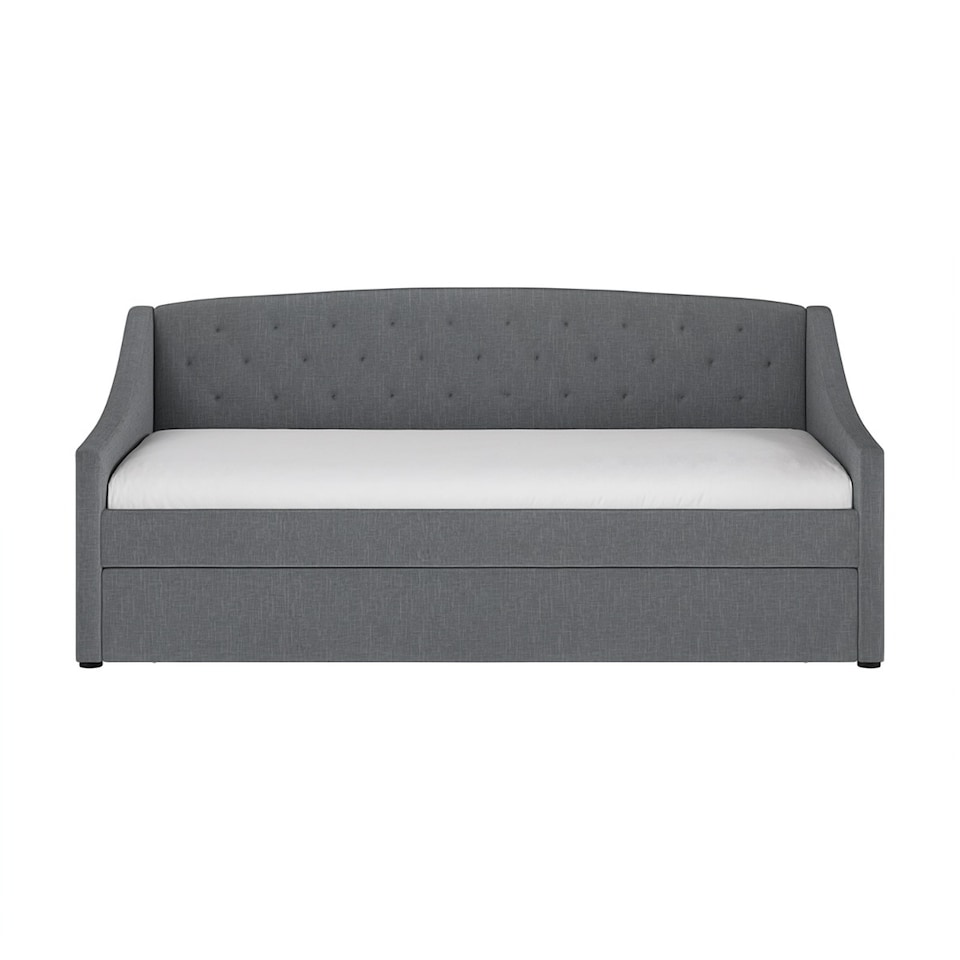 image 1 of Flair Aurora Daybed with Trundle Grey Linen