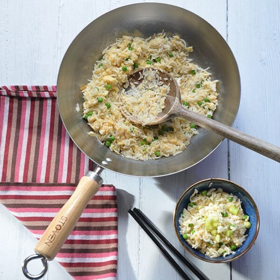 image 1 of Stoven 27cm Standard Gauge Carbon Steel Wok