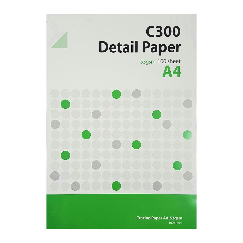 C300 Detail Paper Pad 53gsm A4 100 Sheets