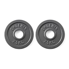 Phoenix Fitness Olympic Weight Plate - 2.5kg -Pair