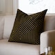 image 1 of Paoletti Evoke Cut Velvet Cushion | Black | Black | 55 x 55cm | 1