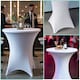 image 8 of 1pc Cocktail Spandex Tablecloth, Table Cover with Leg Pockets - 32" Round