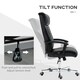 image 7 of Vinsetto Massage Office Chair PU Leather Computer Chair w/ Tilt Function Black